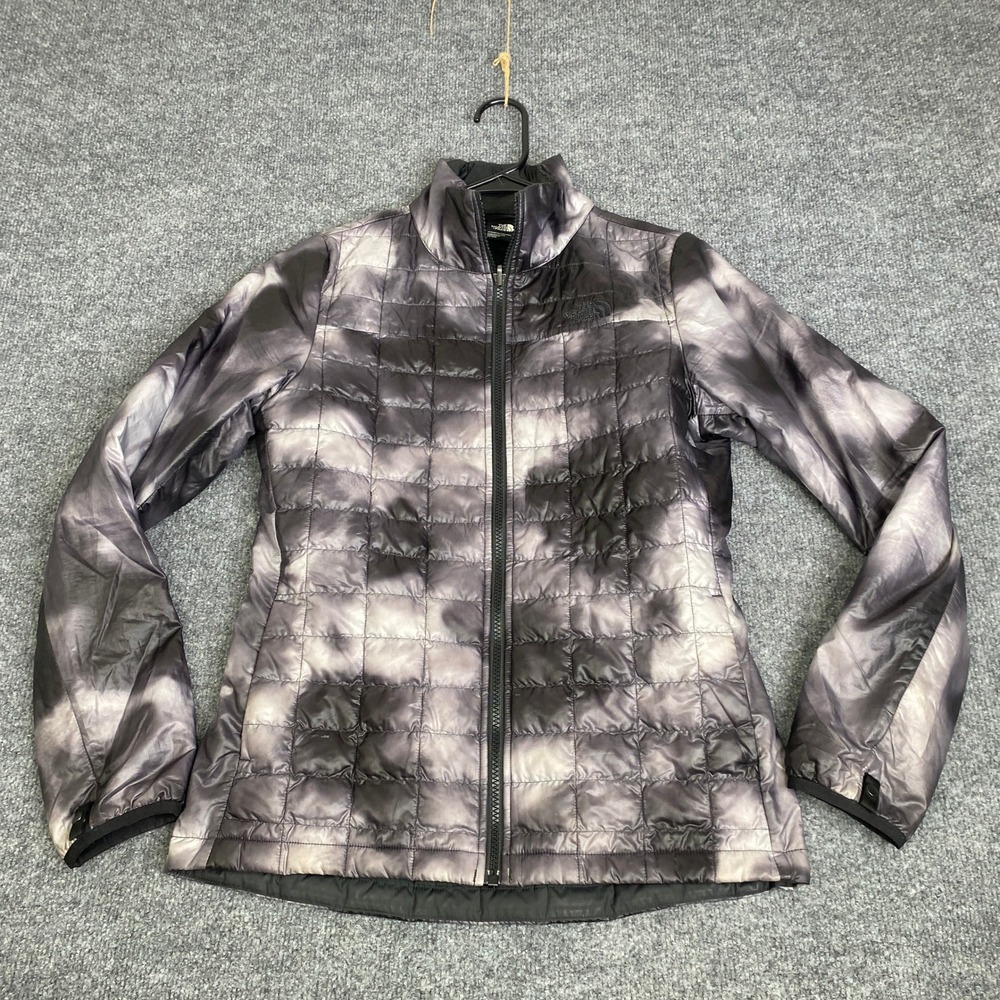 The North Face Thermoball Eco Jacket Womens Small Grey Tie Dye Puffer NF0A4R18